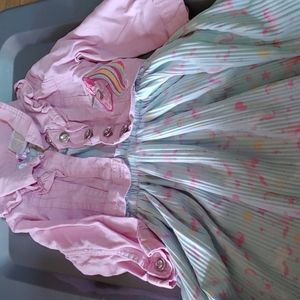 2pc unicorn dress